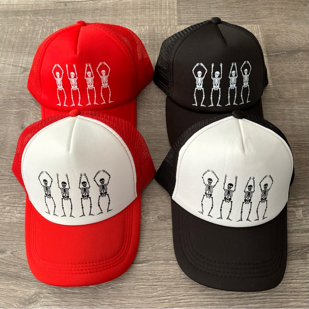 ⭕️🏈🏟 Ohio Skeleton Trucker Hats